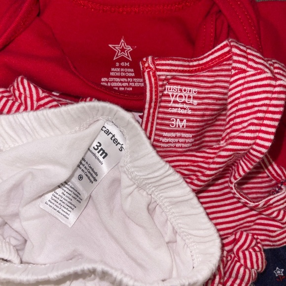 Carters Baby Girl Memorial Day Onesie, Top and Bloomers Bundle Set 3-6 Months - Picture 5 of 5